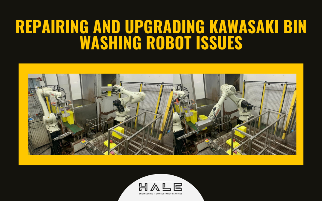 Repairing and upgrading Kawasaki Bin Washing Robot Issues