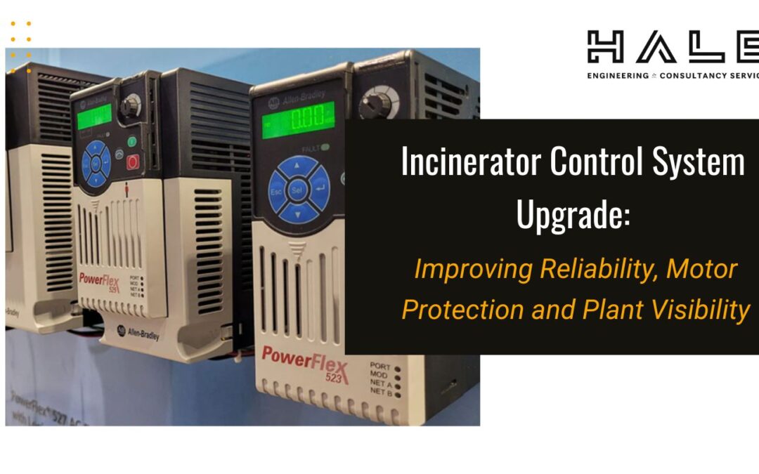 Allen-Bradley PowerFlex drives used in Hale Engineering’s incinerator control system upgrade case study to improve reliability, motor protection and plant visibility